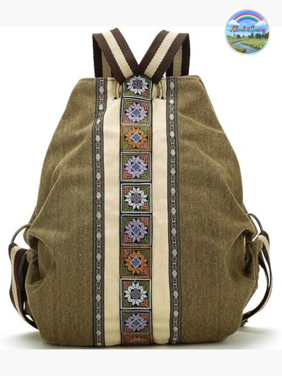 Canvas Backpack Daypack Casual Shoulder Bag Heavy-duty Anti-theft Travel main image 6
